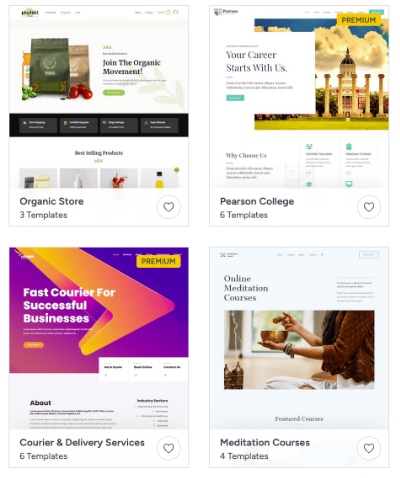 Template-Auswahl Template-Auswahl (Screenshot)
